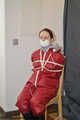 Lady Nadja hard bound and multiple gagged in AGU rainwear