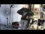 Get 2 Archive Videos with 2 women enjoying her Shiny Nylon Rainwear