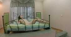 Bonnie Woods - New Year nude hogtie (Action camera video)