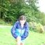 Enni wearing sexy blue shiny nylon shorts and rainjacket during her warm-up (Pics)