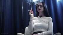 Smoking Seduction - Intriguing Lady in White. 2 reds in a row.