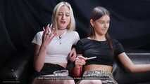 Girls smoking and giving an interview about they smoking experience