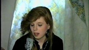 DOLL FACE APRIL TAPES UPS, GAGS & HANDCUFFS HERSELF (D20-11)