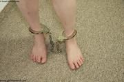 Bondage lover Kelly handcuffed