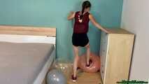 Girlfriend stomps your balloons