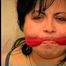 29 Yr OLD FEISTY BBW SHARON GETS MOUTH STUFFED, CLEAVE GAGGED,  BAREFOOT & TIGHTLY TIED TO A CHAIR (D66-11)