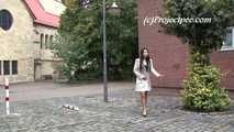 068017 Ling Pees Down A Flight Of Steps