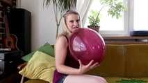 Blow2Pop burgundy Belbal 14"