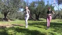 More Bondage Walk Training in a public Park for Maya