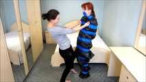 [From archive] Liska packed into the trash bag, duct taped and dominated by Miss Love