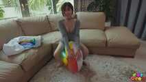 1493 New Girl Tries Inflating