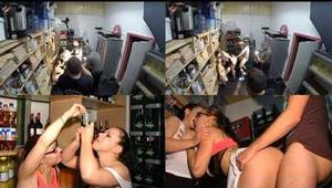 MAKING OF - HORNY THREESOME IN THE BEVERAGE MARKET