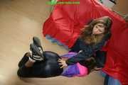 Get 971 pictures of Stella and Leoni wearing shiny nylon rainwear made 2005-2008 in one huge package!