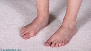 Rigid cuffed and gagged