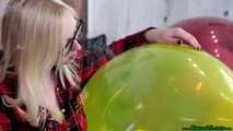 Rauchen und Cigpopping von Ballons