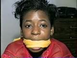 BLACK SHONDA GETS MOUTH STUFFED CLEAVE AND OTM GAGGED & CHAIR TIED (D39-6)