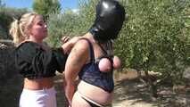 Hiking in the woods with Zoey Ziptie and Emily Addams