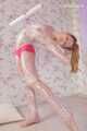 Inna and BlackRose02 - Tightly hogtaped in cling clear film