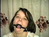 RING-GAGGED, MOUTH STUFFED, DROOLING & GAG TALKING PIPER (D28-1)