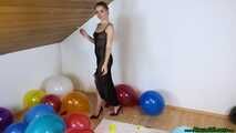 angry girlfriend popping your balloons while smoking