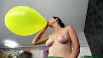 Blow2Pop sitting topless in front of you