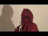 0210 min video with Alina tied and gagged in shiny nylon shorts