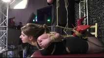 Supertight Bondage Model Casting - The Final Hogtie