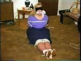 3rd GRADE BBW TEACHER BOUND, ACE BANDAGE, CLEAVE, BALL-GAGGED & BLINDFOLDED (D20-1)
