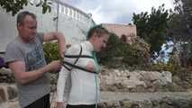 Hardest Bondage Walk Training Session ever for Rija Mae