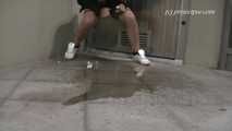 054003 Maja Pees A Flood Before Leaving The Garage