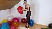 angry girlfriend popping your balloons while smoking