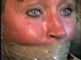 41 Yr OLD COURT CLERK WRAPPED TAPE GAGGED & BALL-TIED (D22-5)