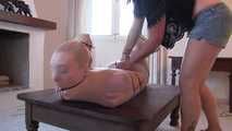 Pantyhose Encasement with Zipties for Muriel