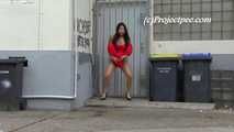068012 Ling Takes A Pee Behind The Shops