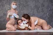 Terry&Vanessa&Penny04-2 - There's a conflict between models and they solve it by bondage