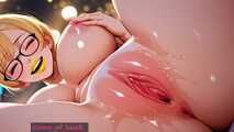 Gol Gooning with Mega Busty Lilly Bathroom Animation