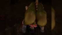 Gol 3D Busty Brunette Blowjobs Monster Frog Prince's Cock