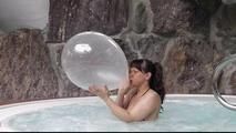 at the hotel pool