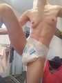 Video: doing a sexy dance in my Attends Slip M10 Active fit diaper
