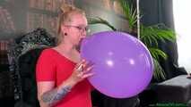 Blow2Pop purple U16 and U15 *marble* while smoking