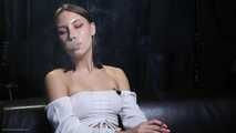 Smoking two all white cigs in the studio