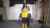 Aiyana bound and gagged in 3 Rainjackets 2/3