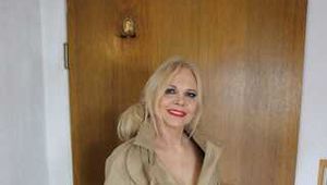 Cara strips out of her trenchcoat for you