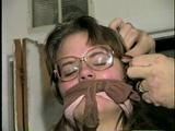 School Teacher Naked, Crotch-Roped &  Smelly Stockings Gagged (D16-13)
