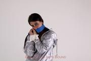 Shelly tied and gagged in shorts