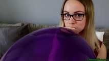 pump inflating a purple TT17 and nail2pop it