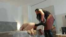 I'll stuff the huge plug into your hole, slave