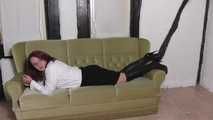 Aurora hogtied in boots 1/2