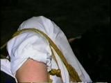 21 YR OLD COLLEGE STUDENT CINDY IS MOUTH STUFFED, CLEAVE GAGGED, BALL-TIED WEARING PANTYHOSE & SOME UP-SKIRT SHOTS (D47-6)