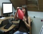 Yvette in the office